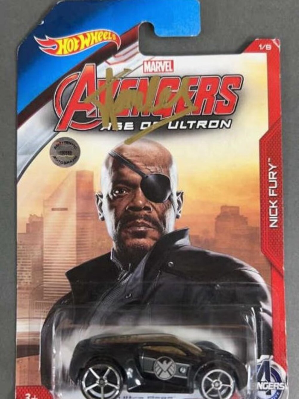Stan Lee signed Hot Wheels Marvel Avengers Age of Ultron Ultra Rage